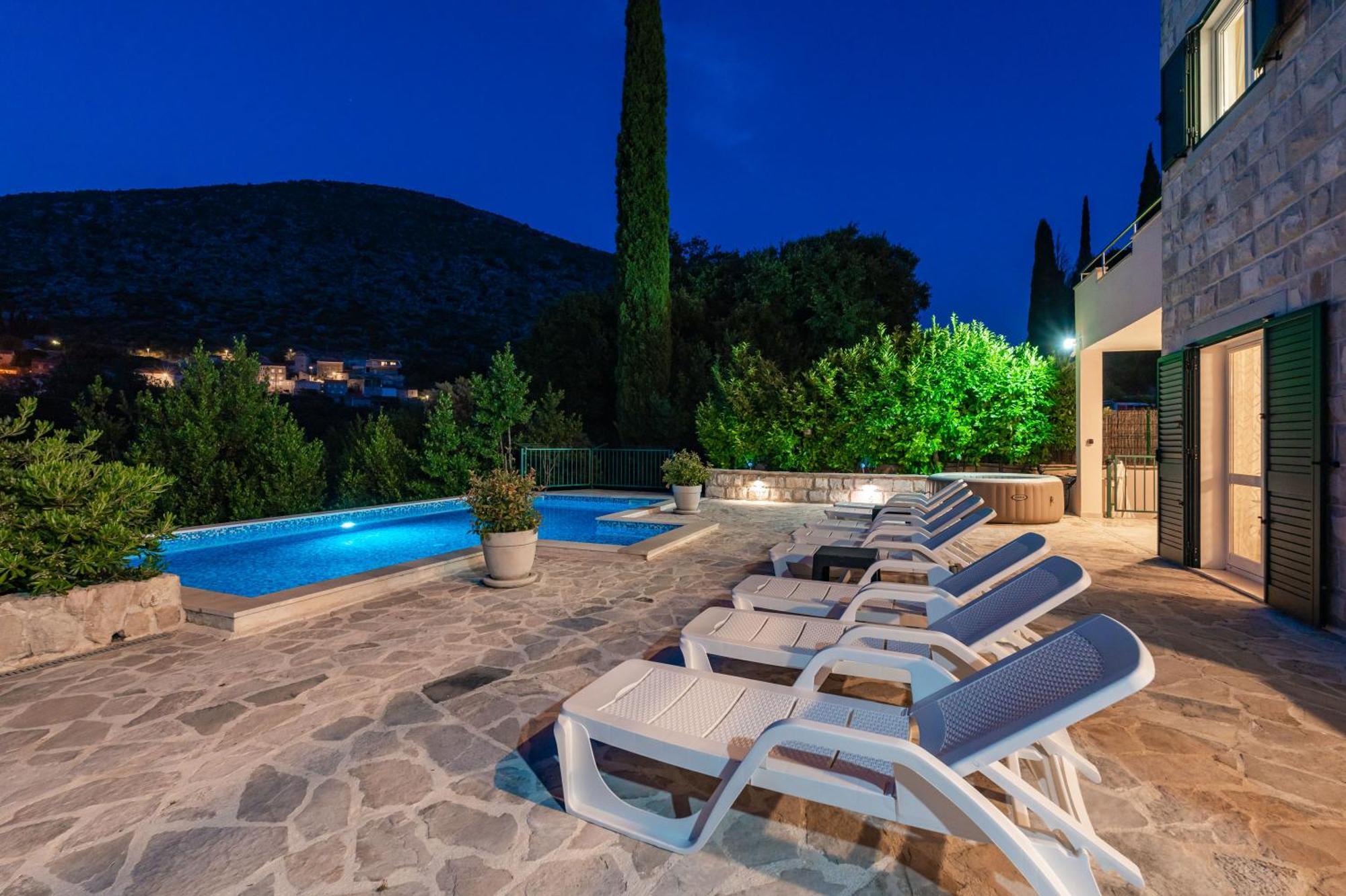 Villa Petmat - With Private Pool And 6 Bedrooms دوبروفينك المظهر الخارجي الصورة
