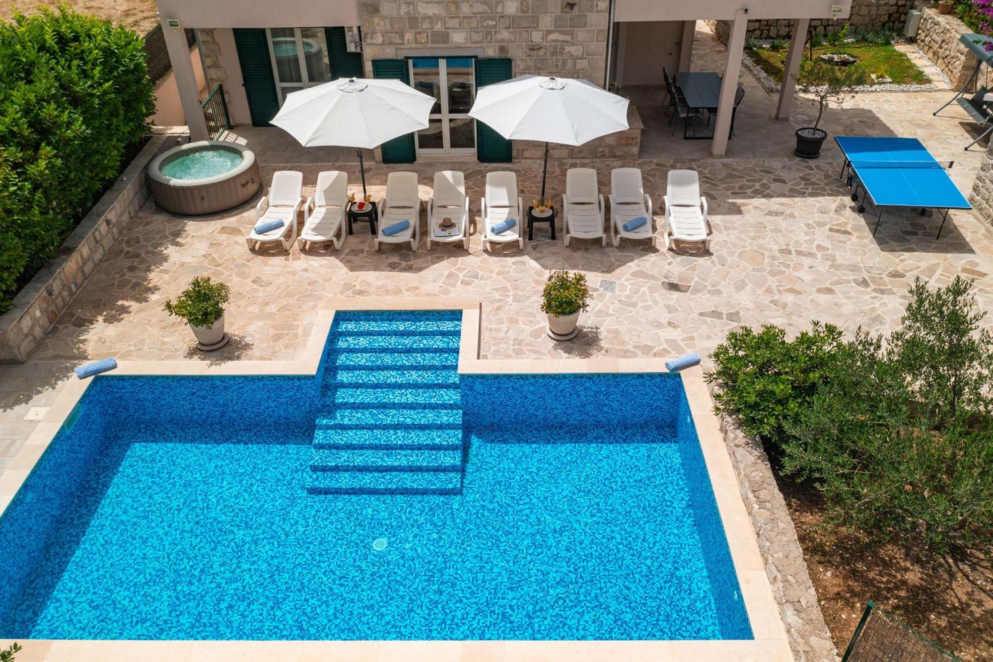 Villa Petmat - With Private Pool And 6 Bedrooms دوبروفينك المظهر الخارجي الصورة